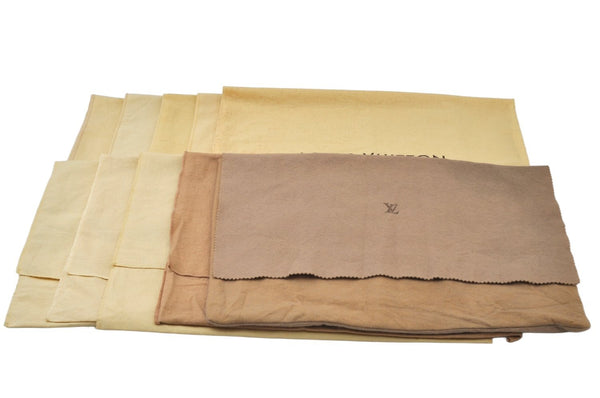 Authentic Louis Vuitton Dust Bag 10 Set Cotton Beige 18.1x13.4x0.2 LV K9954