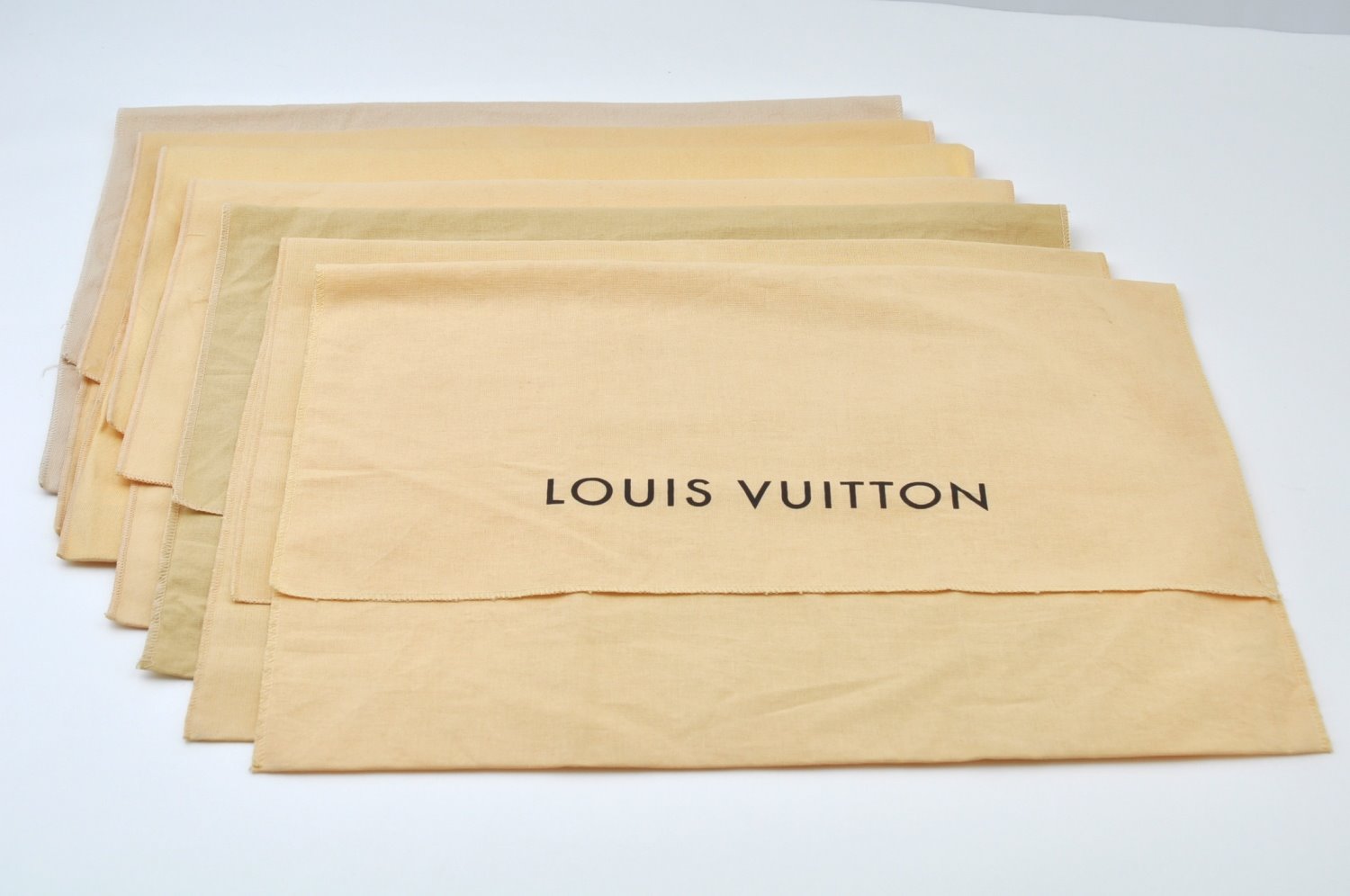 Authentic Louis Vuitton Dust Bag 10 Set Cotton Beige 17.7x14.2x0.2 LV K9955