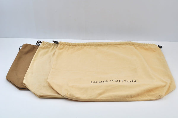 Authentic Louis Vuitton Dust Bag 10 Set Cotton Beige 16.9x19.7x6.3 LV K9956