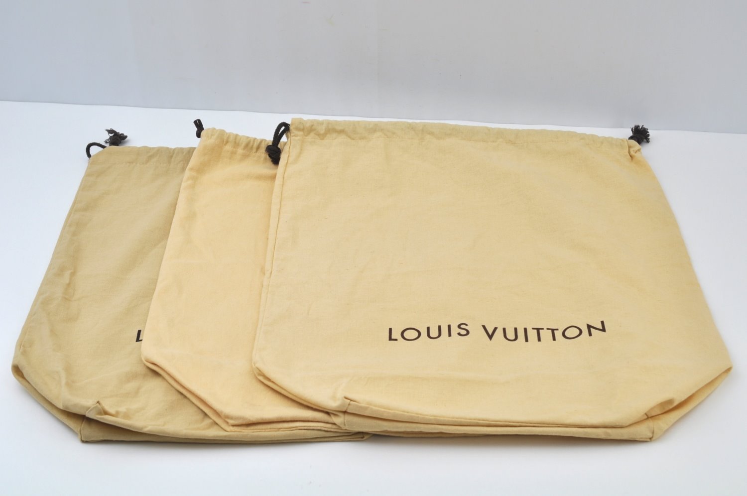 Authentic Louis Vuitton Dust Bag 10 Set Cotton Beige 16.9x19.7x6.3 LV K9956