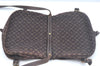 Auth Louis Vuitton Monogram Mini Lin Saumur 30 Shoulder Bag M95227 Brown K9959