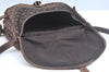 Auth Louis Vuitton Monogram Mini Lin Saumur 30 Shoulder Bag M95227 Brown K9959