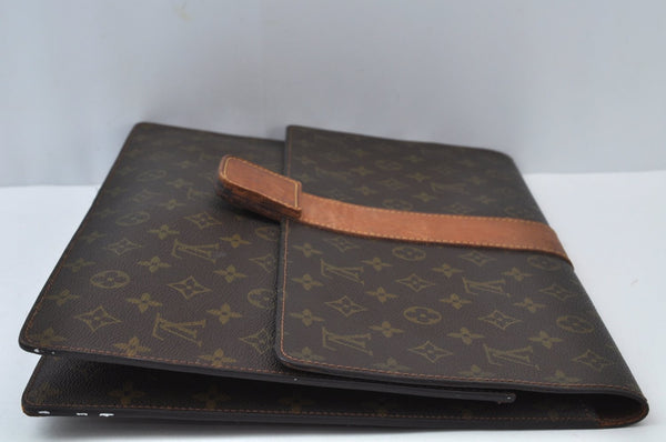Auth Louis Vuitton Monogram Lena Portfolio Clutch Document Case Old Model K9962