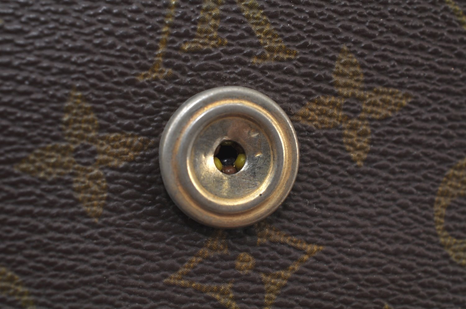 Auth Louis Vuitton Monogram Lena Portfolio Clutch Document Case Old Model K9962