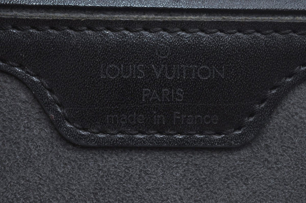 Authentic Louis Vuitton Epi Soufflot Hand Bag Black M52222 LV Junk K9964