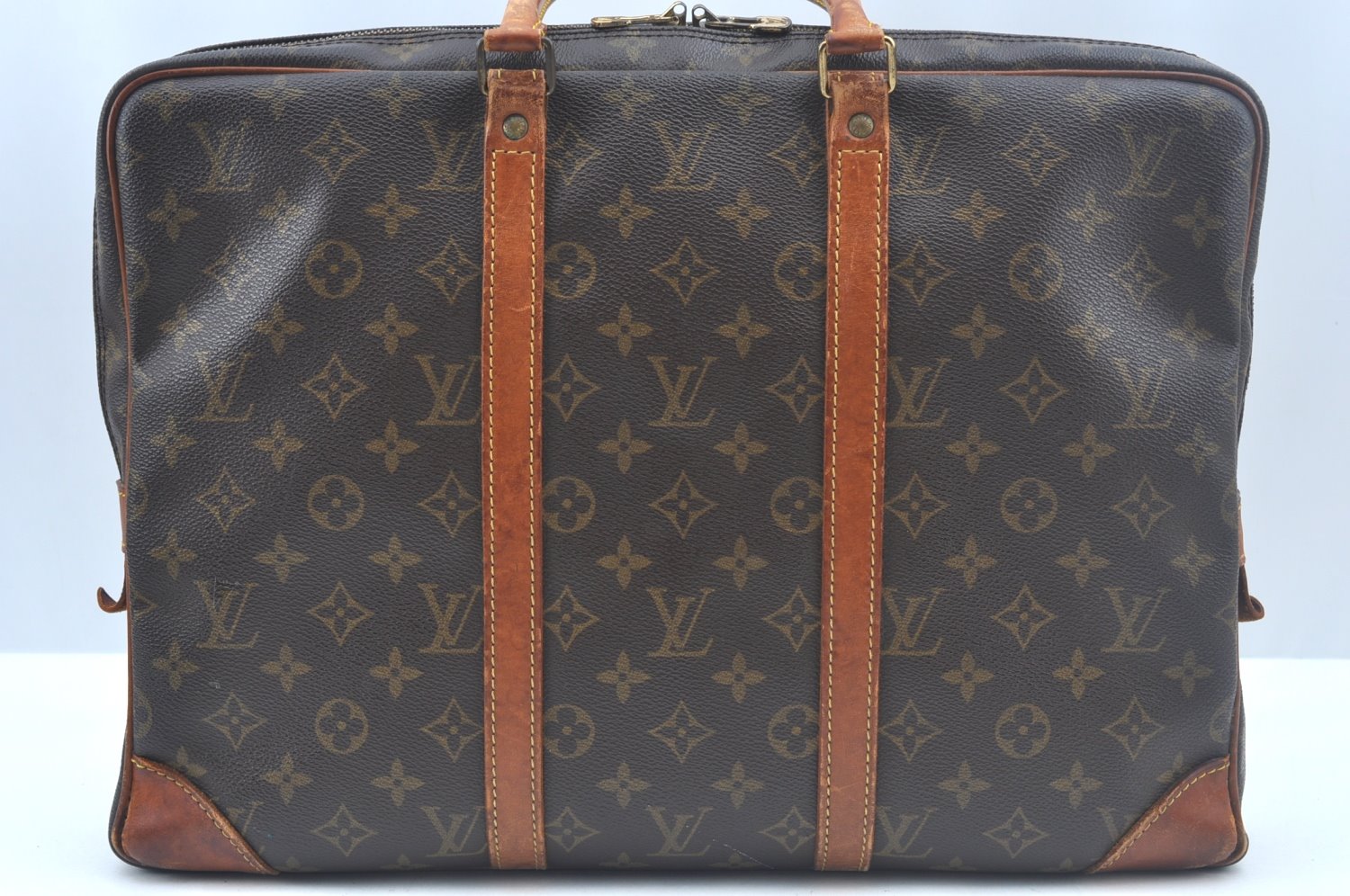Auth Louis Vuitton Monogram Porte Documents Voyage M53361 Briefcase Junk K9966