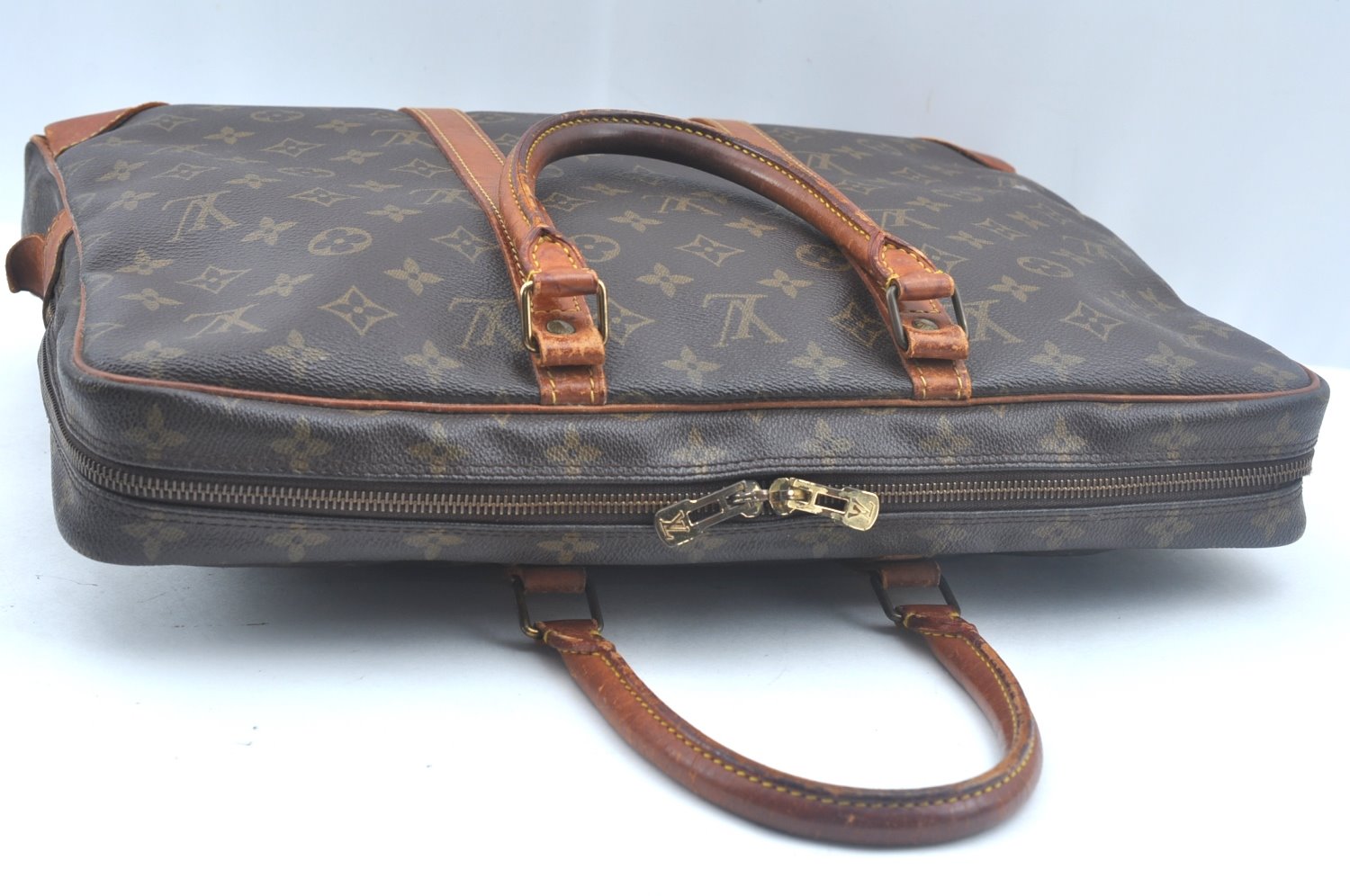 Auth Louis Vuitton Monogram Porte Documents Voyage M53361 Briefcase Junk K9966