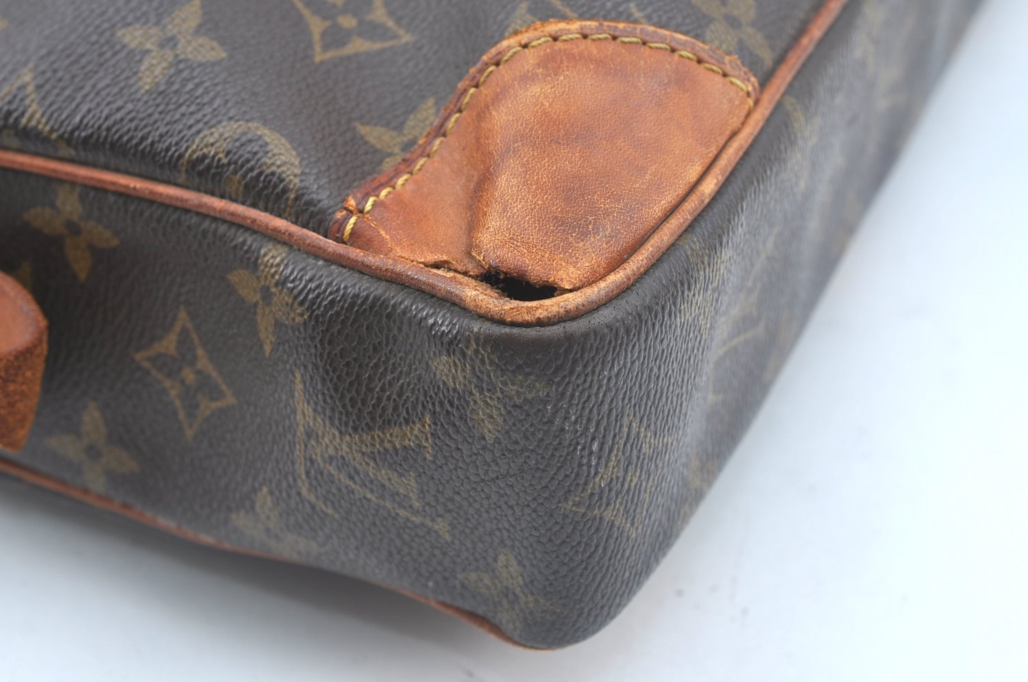 Auth Louis Vuitton Monogram Porte Documents Voyage M53361 Briefcase Junk K9966