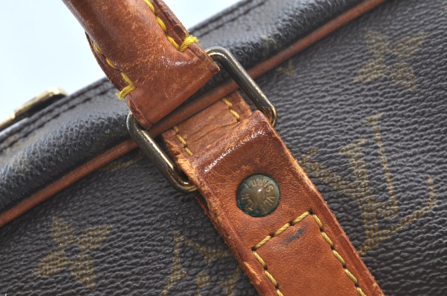 Auth Louis Vuitton Monogram Porte Documents Voyage M53361 Briefcase Junk K9966