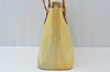 Authentic Louis Vuitton Vernis Houston Shoulder Hand Bag Yellow M91053 LV K9967