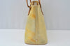 Authentic Louis Vuitton Vernis Houston Shoulder Hand Bag Yellow M91053 LV K9967