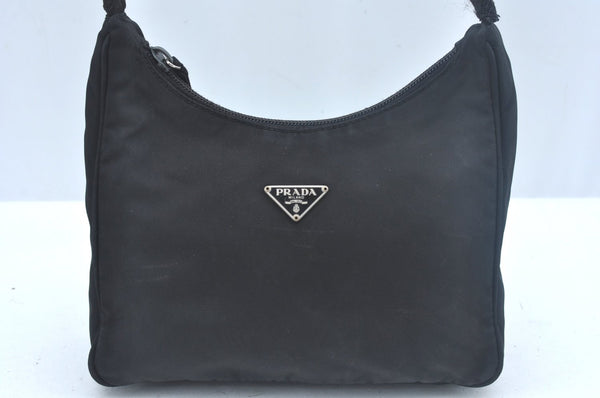 Authentic PRADA Nylon Hand Bag Purse Black K9969