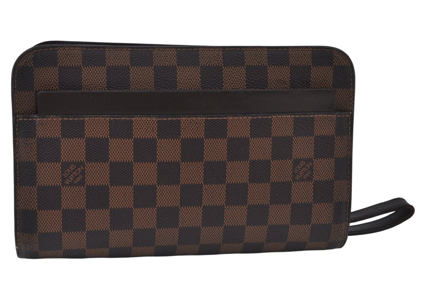 Authentic Louis Vuitton Damier Saint Louis Clutch Hand Bag Purse N51993 LV K9971