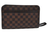 Authentic Louis Vuitton Damier Saint Louis Clutch Hand Bag Purse N51993 LV K9971