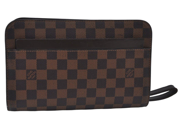 Authentic Louis Vuitton Damier Saint Louis Clutch Hand Bag Purse N51993 LV K9971