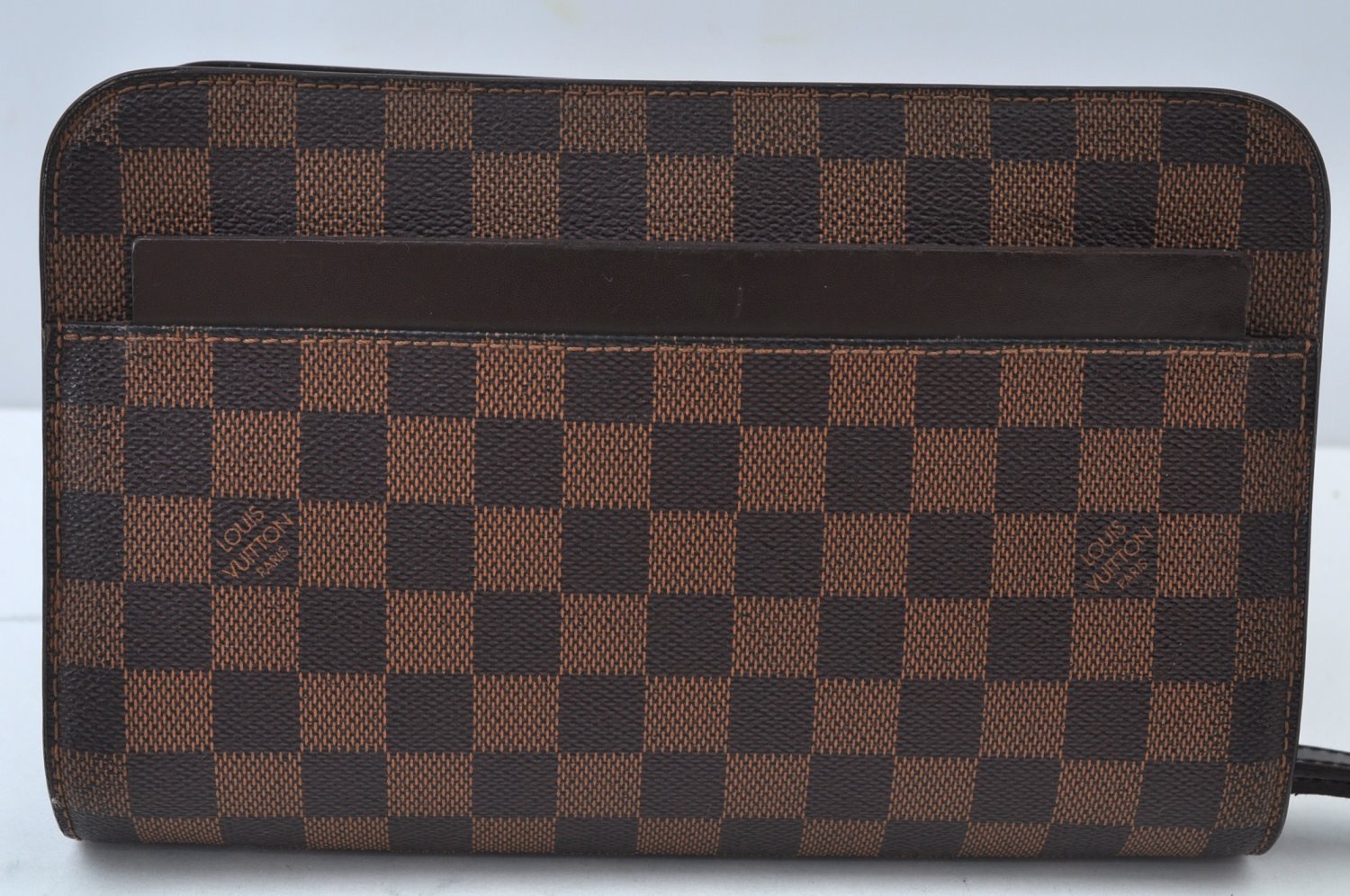 Authentic Louis Vuitton Damier Saint Louis Clutch Hand Bag Purse N51993 LV K9971