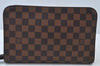 Authentic Louis Vuitton Damier Saint Louis Clutch Hand Bag Purse N51993 LV K9971