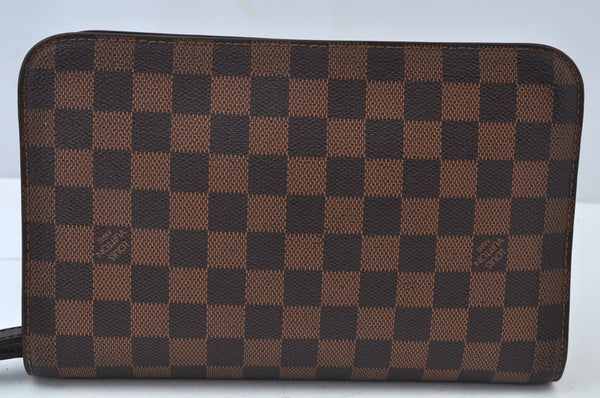 Authentic Louis Vuitton Damier Saint Louis Clutch Hand Bag Purse N51993 LV K9971