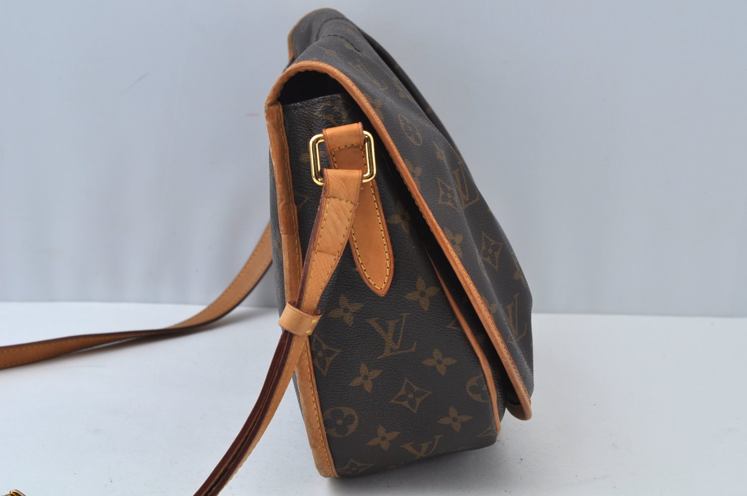 Authentic Louis Vuitton Monogram Menilmontant MM M40473 Shoulder Cross Bag K9974
