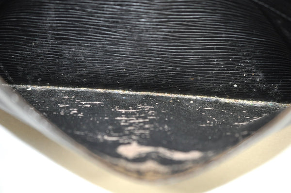 Auth Louis Vuitton Epi Trocadero 27 Shoulder Cross Bag Black M52302 LV K9978