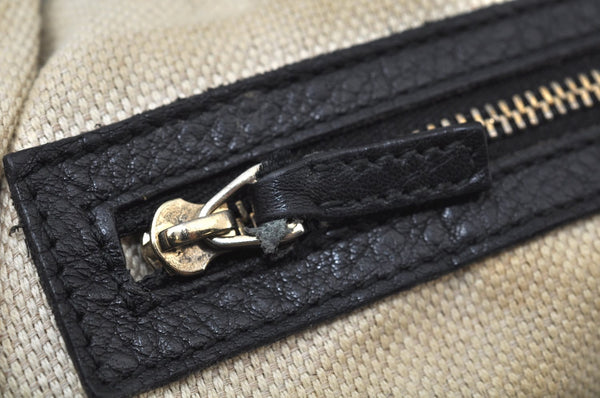 Authentic GUCCI SOHO Tassel Shoulder Bag GG Leather 308363 Black K9979