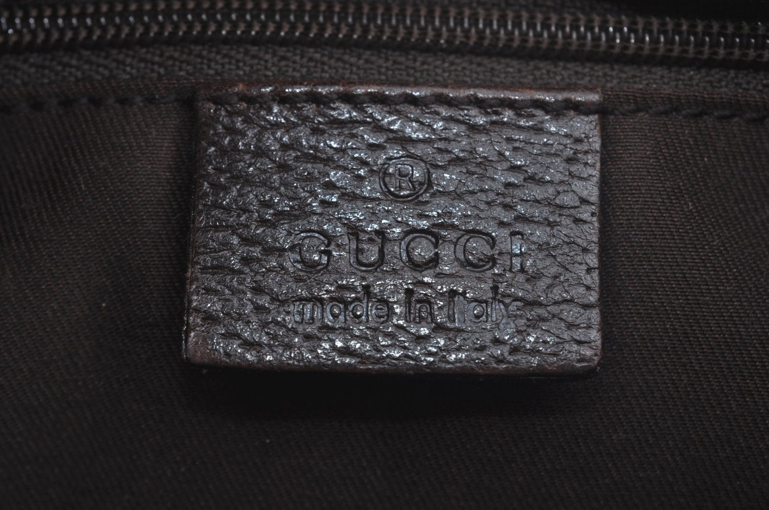 Authentic GUCCI Waist Body Bag GG Canvas Leather Brown K9982