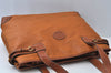 Authentic GUCCI Bamboo Shoulder Bag GG Leather Brown K9983