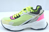 Authentic Louis Vuitton Sneakers Canvas Size US 12 Yellow Pink Black LV K9984