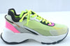 Authentic Louis Vuitton Sneakers Canvas Size US 12 Yellow Pink Black LV K9984