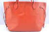 Authentic Louis Vuitton Epi Neverfull MM Shoulder Tote Bag M40884 Orange K9985