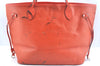 Authentic Louis Vuitton Epi Neverfull MM Shoulder Tote Bag M40884 Orange K9985