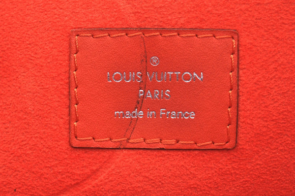 Authentic Louis Vuitton Epi Neverfull MM Shoulder Tote Bag M40884 Orange K9985