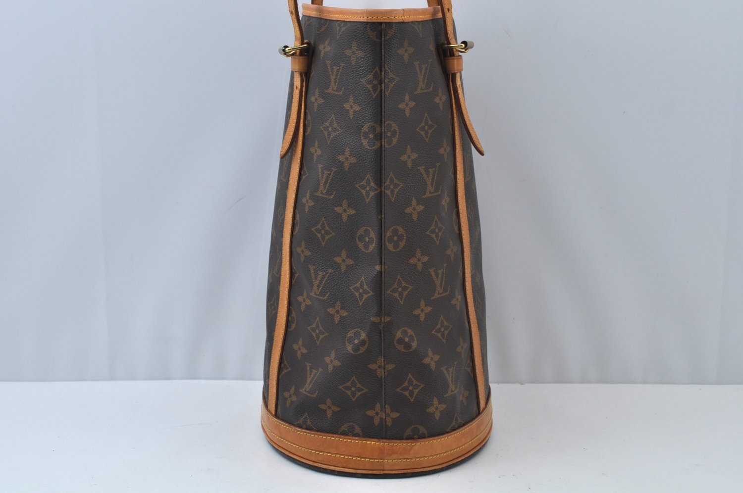 Authentic Louis Vuitton Monogram Bucket GM Shoulder Tote Bag M42236 LV K9986