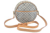 Auth Louis Vuitton Monogram Mini Jeanne GM Shoulder Cross Bag Blue Junk K9988