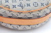 Auth Louis Vuitton Monogram Mini Jeanne GM Shoulder Cross Bag Blue Junk K9988