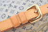 Auth Louis Vuitton Monogram Mini Jeanne GM Shoulder Cross Bag Blue Junk K9988