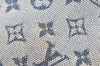 Auth Louis Vuitton Monogram Mini Jeanne GM Shoulder Cross Bag Blue Junk K9988