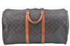 Authentic Louis Vuitton Monogram Keepall 55 Travel Boston Bag M41424 LV K9989