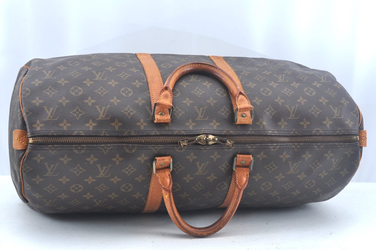 Authentic Louis Vuitton Monogram Keepall 55 Travel Boston Bag M41424 LV K9989