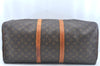 Authentic Louis Vuitton Monogram Keepall 55 Travel Boston Bag M41424 LV K9989