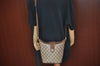 Authentic GUCCI Web Sherry Line Shoulder Cross Bag GG PVC Leather Brown K9992