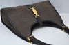 Authentic GUCCI Jackie Shoulder Hand Bag Canvas Leather Black K9993