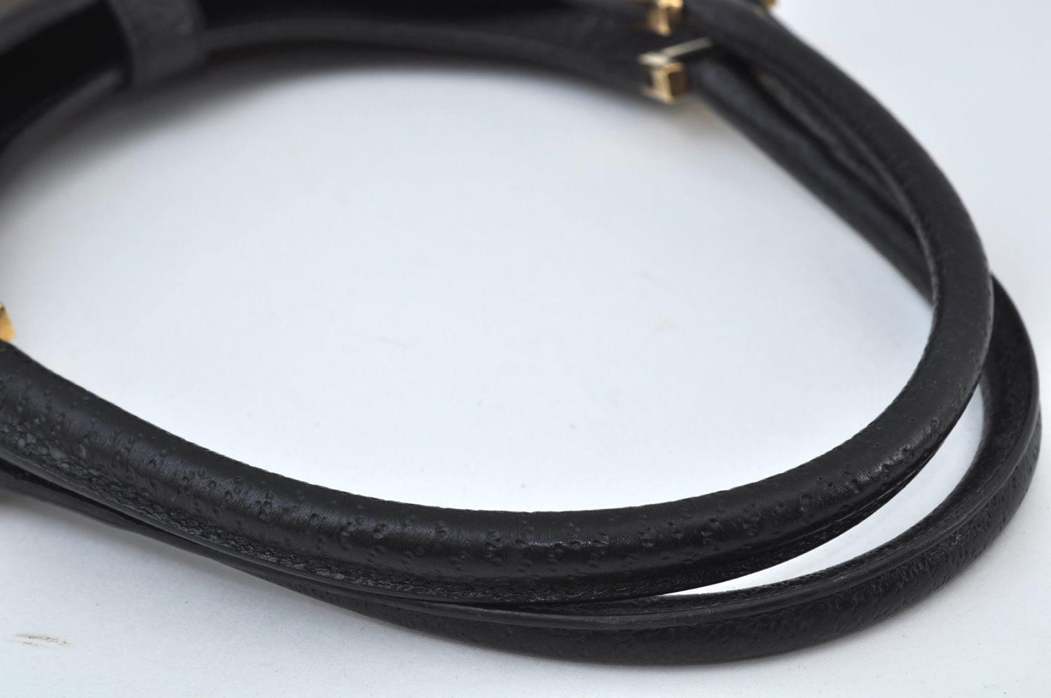 Authentic GUCCI Jackie Shoulder Hand Bag Canvas Leather Black K9993