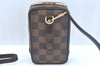 Authentic Louis Vuitton Damier Etui Okapi PM Camera Case Pouch N61738 LV K9994