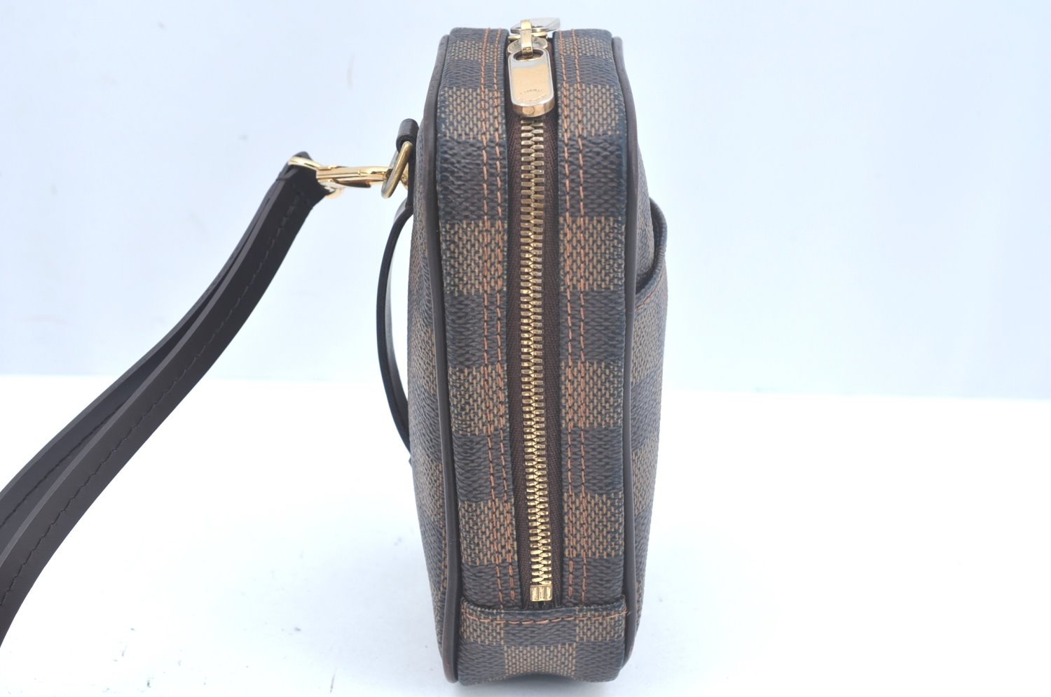 Authentic Louis Vuitton Damier Etui Okapi PM Camera Case Pouch N61738 LV K9994