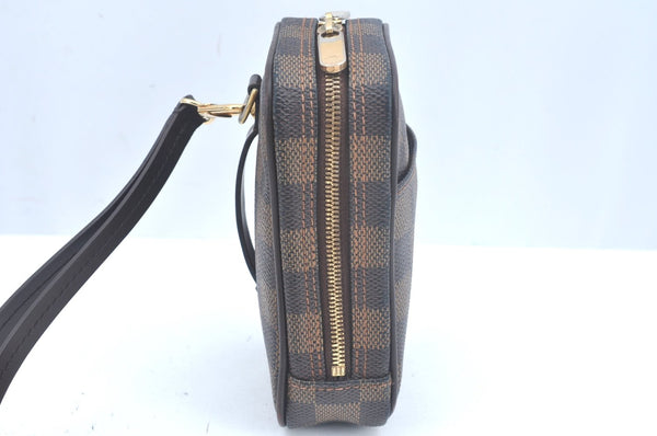 Authentic Louis Vuitton Damier Etui Okapi PM Camera Case Pouch N61738 LV K9994