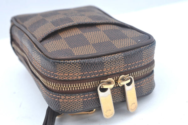 Authentic Louis Vuitton Damier Etui Okapi PM Camera Case Pouch N61738 LV K9994