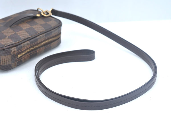 Authentic Louis Vuitton Damier Etui Okapi PM Camera Case Pouch N61738 LV K9994