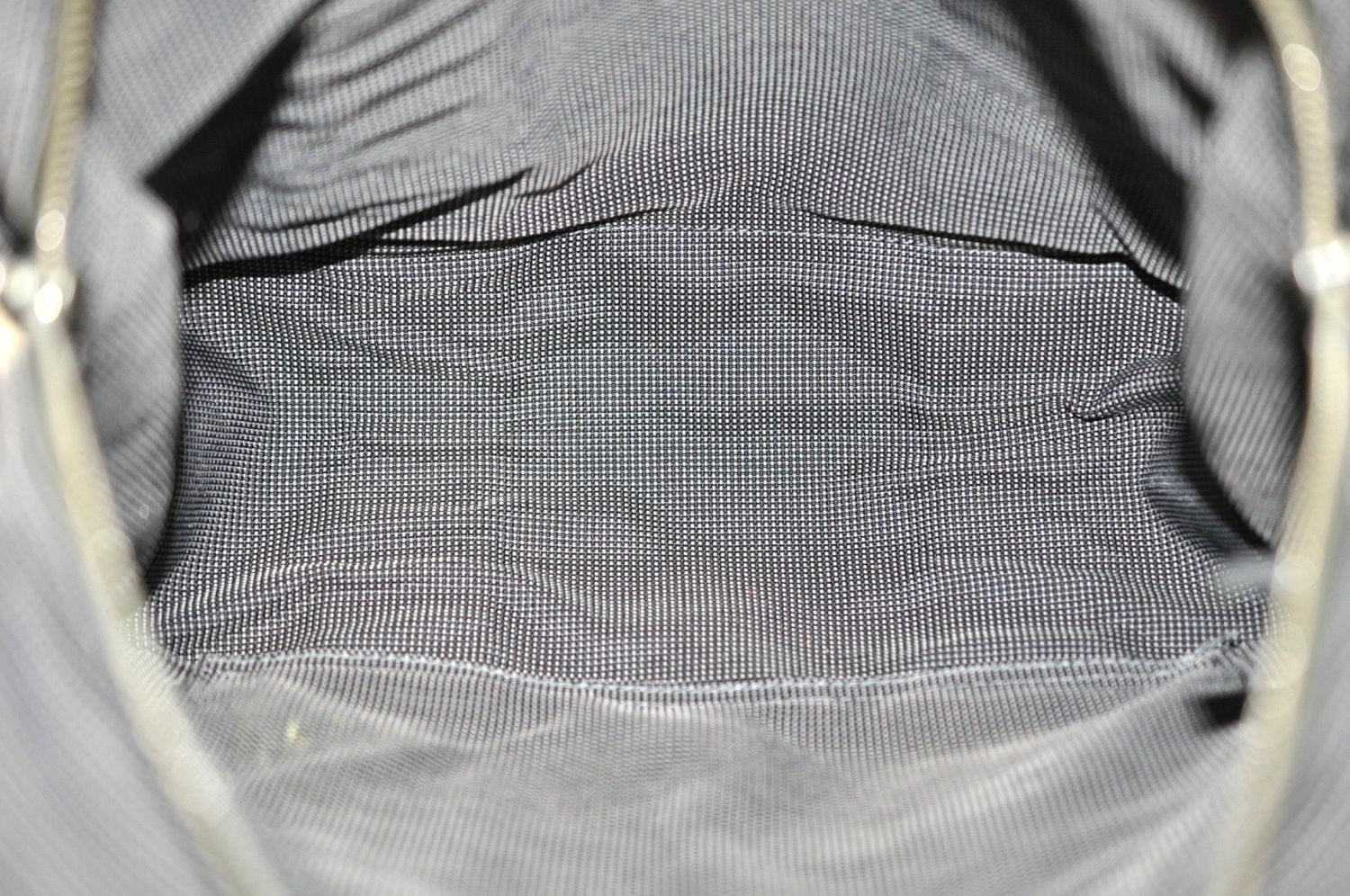 Authentic HERMES Her Line Ado MM Backpack Hand Bag Nylon Gray K9995