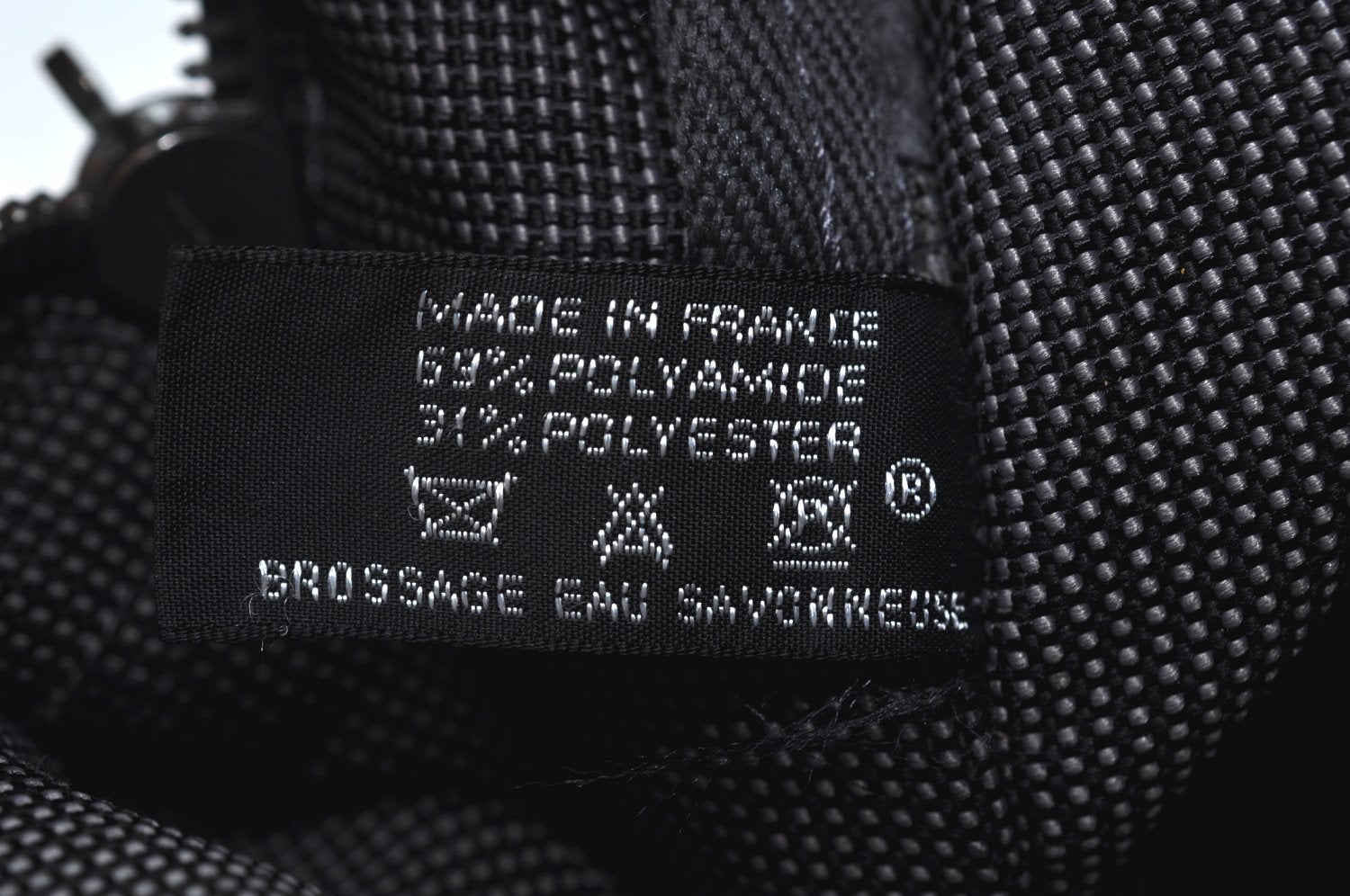 Authentic HERMES Her Line Ado MM Backpack Hand Bag Nylon Gray K9995